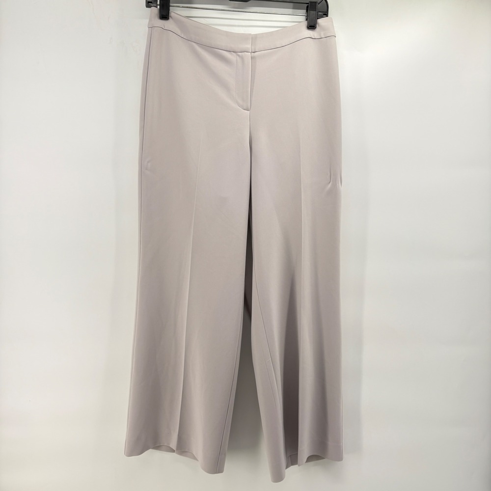 St.‎ John Collection Women 4 Wide Leg Trousers Taupe Grey Professional Pants USA